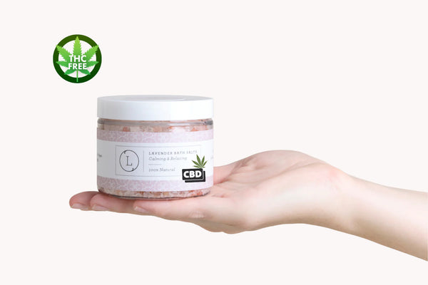 Lavender CBD Bath Salts  Detoxifying Soak with Dead Sea &amp; Himalayan Salts