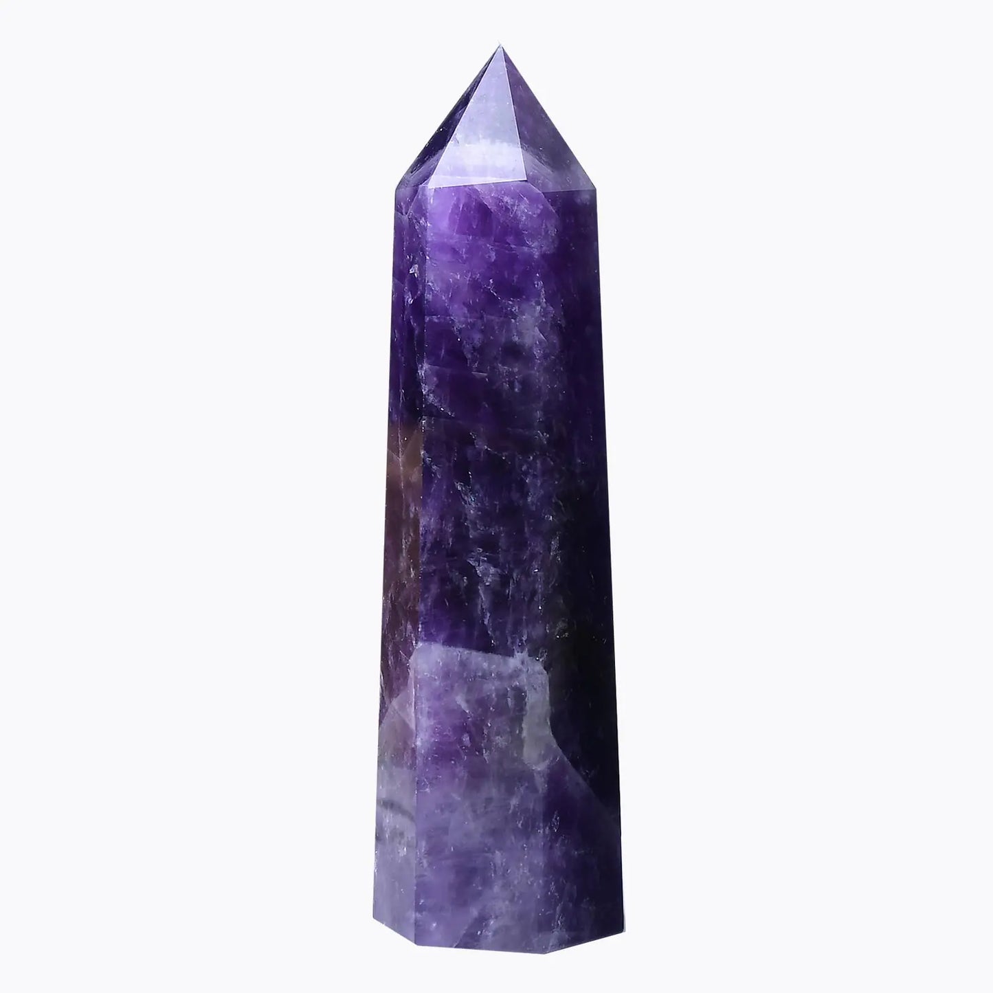 6-Faceted Dream Amethyst Chakra Tower (Natural Healing Crystal)